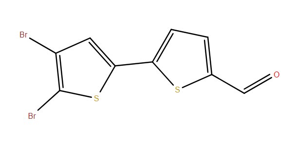 5-(4,5-二溴噻吩-2-基)噻吩-2-甲醛,5-(4,5-dibromothiophene-2-yl)thiophene-2-carbaldehyde