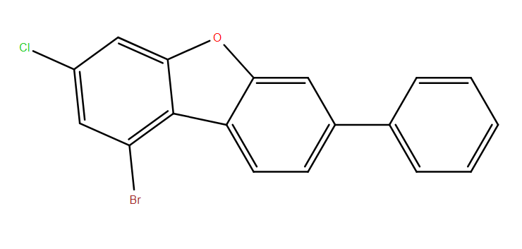 1-溴-3-氯-7-苯基二苯并呋喃,Dibenzofuran, 1-bromo-3-chloro-7-phenyl-