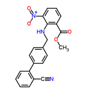2-(((2'-氰基-[1,1'-联苯]-4-基)甲基)氨基)-3-硝基苯甲酸甲酯,Methyl 2-(((2'-cyano-[1,1'-biphenyl]-4-yl)methyl)amino)-3-nitrobenzoate