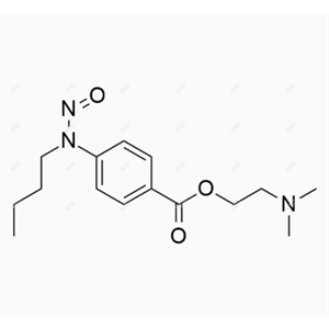 N-亚硝基丁卡因,2-(dimethylamino)ethyl 4-(butyl(nitroso)amino)benzoate