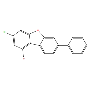 1-溴-3-氯-7-苯基二苯并呋喃,Dibenzofuran, 1-bromo-3-chloro-7-phenyl-