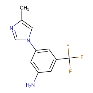3-(4-甲基-1H-咪唑-1-基)-5-(三氟甲基)苯胺,3-(4-Methyl-1H-imidazol-1-yl)-5-(trifluoromethyl)aniline