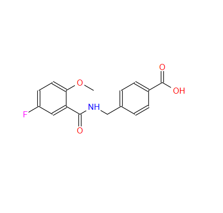 4-[[(5-氟-2-甲氧基苯甲酰基)氨基]甲基]苯甲酸,Benzoic acid, 4-[[(5-fluoro-2-methoxybenzoyl)amino]methyl]-