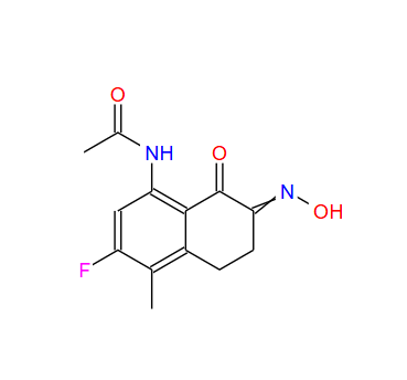 N-(3-氟-7-(羟基亚氨基)-4-甲基-8-氧代5,6,7,8-四氢萘-1-基)乙酰胺,Acetamide, N-[3-fluoro-5,6,7,8-tetrahydro-7-(hydroxyimino)-4-methyl-8-oxo-1-naphthalenyl]-