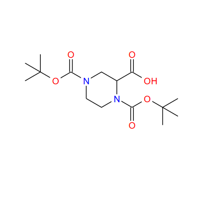 1,4-双-BOC-2-哌嗪甲酸,1,4-BIS(N-BOC)PIPERAZINE-2-CARBOXYLIC ACID