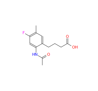 4-(2-乙酰氨基-4-氟-5-甲基苯基)丁酸,4-(2-Acetamido-4-fluoro-5-methylphenyl)butanoic Acid