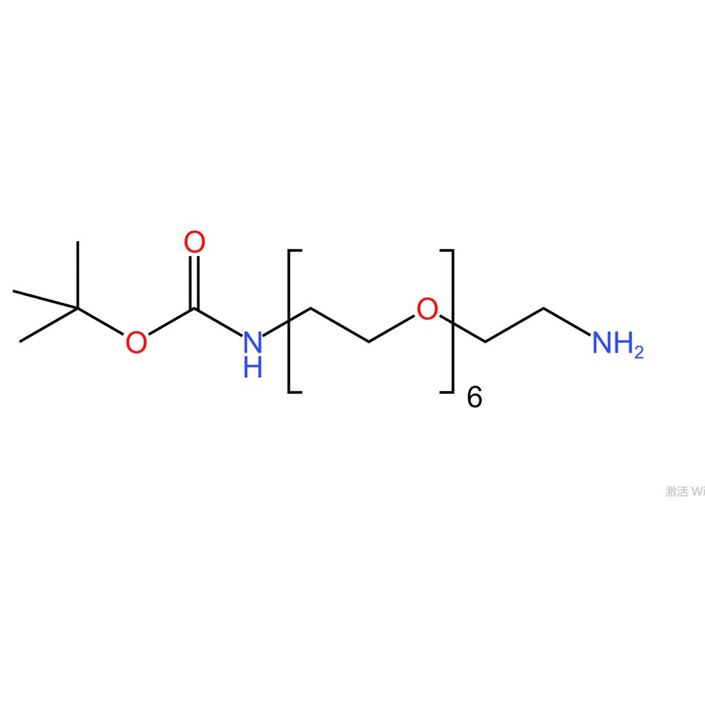 叔丁基-氨基-六乙二醇-氨基,BocNH-PEG6-CH2CH2NH2