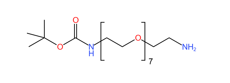 叔丁基-氨基-七乙二醇-氨基,BocNH-PEG7-CH2CH2NH2