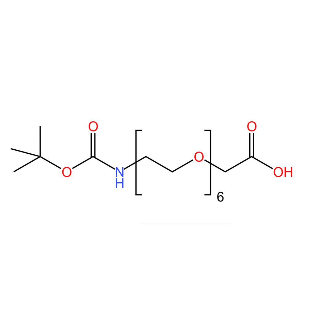 叔丁基-氨基-六乙二醇-乙酸,BocNH-PEG6-CH2COOH