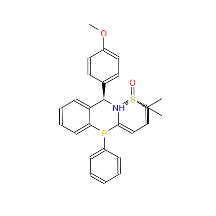 [S(R)]-N-[(R)-[2-(Diphenylphosphino)phenyl](4-methoxyphenyl)methyl]-2-methyl-2-propanesulfinamide,[S(R)]-N-[(R)-[2-(Diphenylphosphino)phenyl](4-methoxyphenyl)methyl]-2-methyl-2-propanesulfinamide