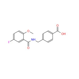 4-[[(5-氟-2-甲氧基苯甲酰基)氨基]甲基]苯甲酸,Benzoic acid, 4-[[(5-fluoro-2-methoxybenzoyl)amino]methyl]-