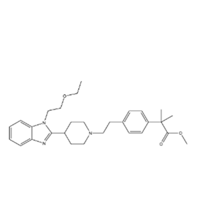 苯乙酸, 4-[2-[4-[1-(2-乙氧基乙基)-1H-苯并咪唑-2-基]-1-哌啶基]乙基]-α,α-二甲基-, 甲酯?,Benzeneacetic acid, 4-[2-[4-[1-(2-ethoxyethyl)-1H-benzimidazol-2-yl]-1-piperidinyl]ethyl]-α,α-dimethyl-, methyl ester