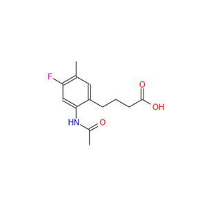 4-(2-乙酰氨基-4-氟-5-甲基苯基)丁酸