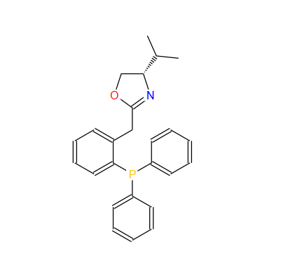 (S)-2-(2-(二苯基膦基)苄基)-4-异丙基-4,5-二氢恶唑,Oxazole, 2-[[2-(diphenylphosphino)phenyl]methyl]-4,5-dihydro-4-(1-methylethyl)-, (4S)-