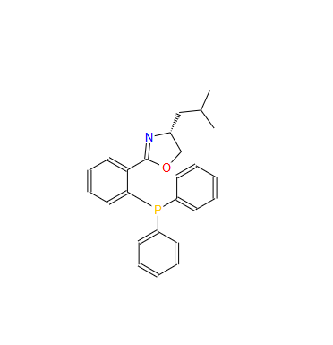 (R)-2-(2-(二苯基膦基)苯基)-4-异丁基-4,5-二氢恶唑,Oxazole, 2-[2-(diphenylphosphino)phenyl]-4,5-dihydro-4-(2-methylpropyl)-, (4R)-
