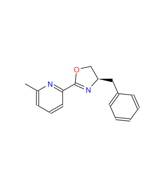 (R)-4-苄基-2-(6-甲基吡啶-2-基)-4,5-二氢恶唑,Pyridine, 2-[(4R)-4,5-dihydro-4-(phenylmethyl)-2-oxazolyl]-6-methyl-
