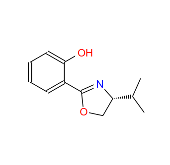 (R)-2-(4-异丙基-4,5-二氢恶唑-2-基)苯酚,Phenol, 2-[(4R)-4,5-dihydro-4-(1-methylethyl)-2-oxazolyl]-
