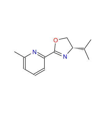 (S)-4-异丙基-2-(6-甲基吡啶-2-基)-4,5-二氢恶唑,Pyridine, 2-[(4S)-4,5-dihydro-4-(1-methylethyl)-2-oxazolyl]-6-methyl-