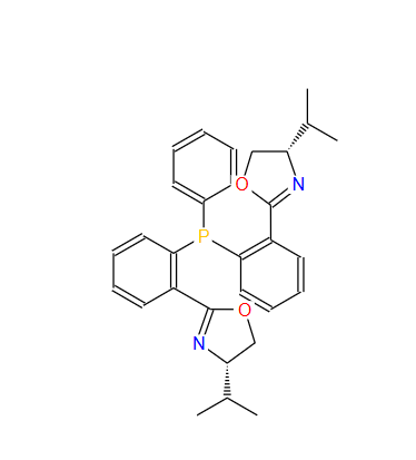 (4S,4'S)-2,2'-((苯基膦二基)双(2,1-亚苯基))双(4-异丙基-4,5-二氢恶唑),Oxazole, 2,2'-[(phenylphosphinidene)di-2,1-phenylene]bis[4,5-dihydro-4-(1-methylethyl)-, (4S,4'S)- (9CI)