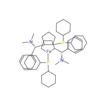 (RP,R′P)-1,1′-双(二环己基膦基)-2,2′-双[(S)-Α-(二甲氨基)苄基]二茂铁,(AS,AS)-1,1#-BIS[-(DIMETHYLAMINO)BENZYL]-(R,R)-2,2#-BIS(DICYCLOHEXYLPHOSP