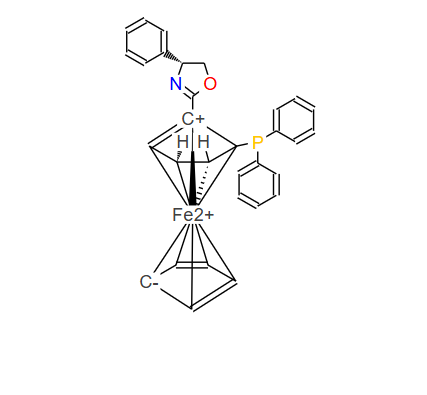 (2S)-1-[(4S)-4,5-二氢-4-苯基-2-噁唑基]-2-(二苯基膦)二茂铁,(2S)-1-[(4S)-4,5-dihydro-4-phenyl-2-oxazolyl]-2-(diphenylphosphino)-Ferrocene