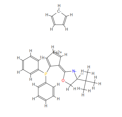 (4S)-叔丁基-(2R)-[2-(二苯基膦基)二茂铁基]-2-噁唑啉,(S)-4-tert-Butyl-2-[(SP)-2-(diphenylphosphino)ferrocenyl]-2-oxazoline