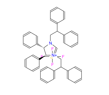 (4S,5S)-1,3-双(2,2-二苯基乙基)-4,5-二苯基-4,5-二氢-1H-咪唑-3-鎓 四氟硼酸盐,(4S,5S)-1,3-Bis(2,2-diphenylethyl)-4,5-diphenyl-4,5-dihydro-1H-imidazol-3-ium tetrafluoroborate
