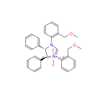 (4S,5S)-1,3-双(2-(甲氧基甲基)苯基)-4,5-二苯基-4,5-二氢-1H-咪唑-3-鎓 四氟硼酸盐,(4S,5S)-1,3-Bis(2-(methoxymethyl)phenyl)-4,5-diphenyl-4,5-dihydro-1H-imidazol-3-ium tetrafluoroborate