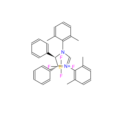 (4R,5R)-1,3-双(2,6-二甲基苯)-4,5-二氢-4,5-二苯基-1H-咪唑四氟硼酸盐,1H-Imidazolium, 1,3-bis(2,6-dimethylphenyl)-4,5-dihydro-4,5-diphenyl-, (4R,5R)-, tetrafluoroborate(1-) (1:1)