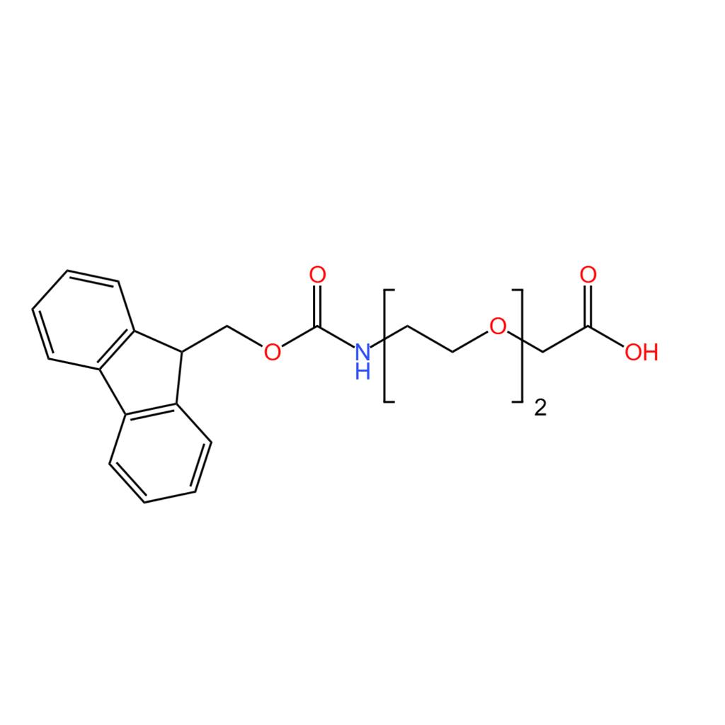 9-芴甲氧羰基-氨基-二乙二醇-乙酸,Fmoc-NH-PEG2-CH2COOH