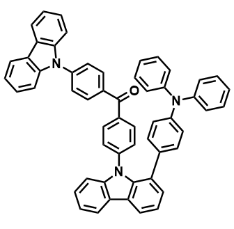 (4-(9H-咔唑-9-基)苯基)(4-(1-(4-(二苯氨基)苯基)-9H-咔唑-9-基)苯基)甲酮,(4-(9H-Carbazol-9-yl)phenyl)(4-(1-(4-(diphenylamino)phenyl)-9H-carbazol-9-yl)phenyl)methanone