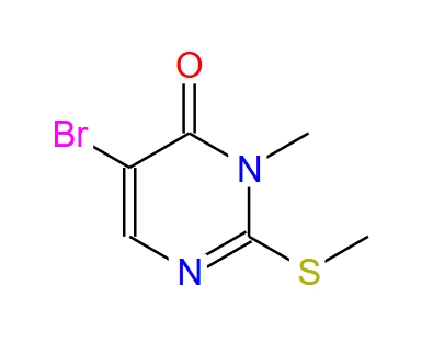 5-溴-3-甲基-2-(甲硫基)嘧啶-4(3H)-酮,5-bromo-3-methyl-2-(methylthio)pyrimidin-4(3H)-one