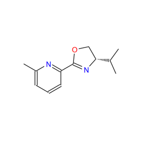 (S)-4-异丙基-2-(6-甲基吡啶-2-基)-4,5-二氢恶唑,Pyridine, 2-[(4S)-4,5-dihydro-4-(1-methylethyl)-2-oxazolyl]-6-methyl-