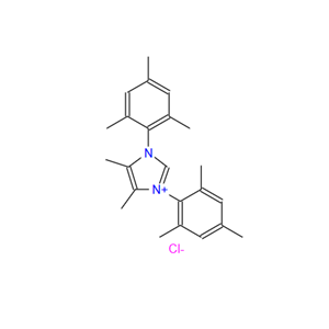 1,3-二均三甲苯基-4,5-二甲基-1H-咪唑-3-鎓氯化物,4,5-dimethyl-1,3-bis-(2,4,6-trimethylphenyl)-3H-imidazol-1-ium chloride