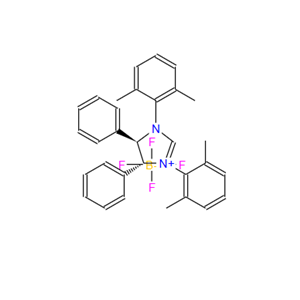 (4R,5R)-1,3-双(2,6-二甲基苯)-4,5-二氢-4,5-二苯基-1H-咪唑四氟硼酸盐,1H-Imidazolium, 1,3-bis(2,6-dimethylphenyl)-4,5-dihydro-4,5-diphenyl-, (4R,5R)-, tetrafluoroborate(1-) (1:1)