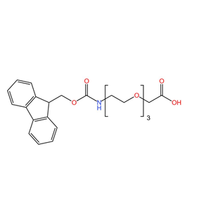 9-芴甲氧羰基-氨基-三乙二醇-乙酸,Fmoc-NH-PEG3-CH2COOH