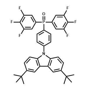(4-(3,6-二叔丁基-9H-咔唑-9-基)苯基)双(3,4,5-三氟苯基)氧化膦,(4-(3,6-Di-tert-butyl-9H-carbazol-9-yl)phenyl)bis(3,4,5-trifluorophenyl)phosphine oxide