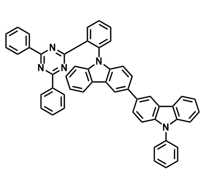 9-(2-(4,6-二苯基-1,3,5-三嗪-2-基)苯基)-9'-苯基-9H,9'H-3,3'-联咔唑,9-(2-(4,6-diphenyl-1,3,5-triazin-2-yl)phenyl)-9'-phenyl-9H,9'H-3,3'-bicarbazole