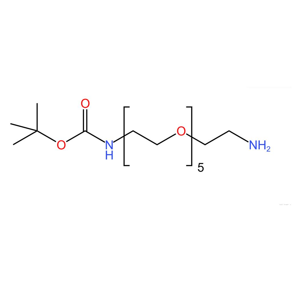 叔丁基-氨基-五乙二醇-氨基,BocNH-PEG5-CH2CH2NH2