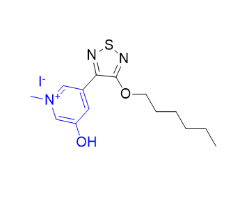 呫诺美林杂质01,3-(4-(hexyloxy)-1,2,5-thiadiazol-3-yl)-5-hydroxy-1-methylpyridin-1- ium iodide