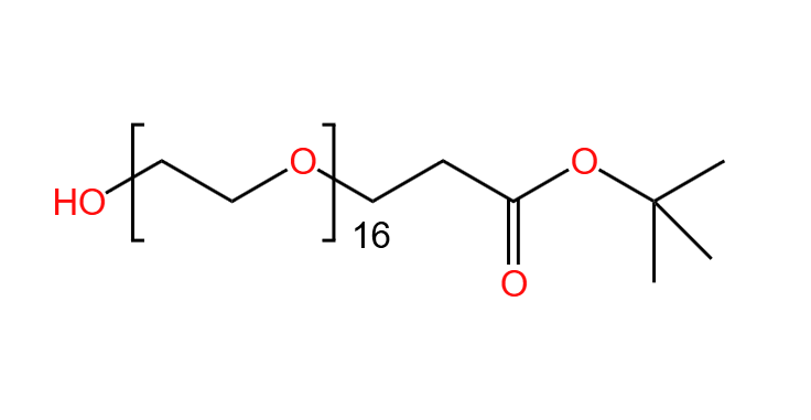 羟基-十六乙二醇-丙酸叔丁酯,HO-PEG16-CH2CH2COOtBu