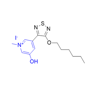 呫诺美林杂质01,3-(4-(hexyloxy)-1,2,5-thiadiazol-3-yl)-5-hydroxy-1-methylpyridin-1- ium iodide