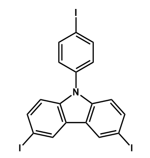 3,6-二碘-9-(4-碘苯基)-9H-咔唑,3,6-Diiodo-9-(4-iodophenyl)-9H-carbazole