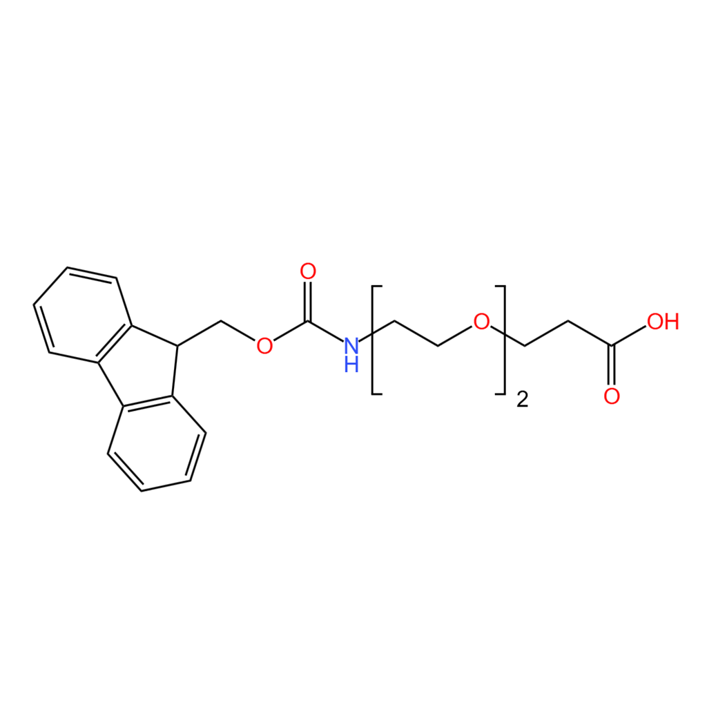 9-芴甲氧羰基-氨基-二乙二醇-丙酸,Fmoc-NH-PEG2-CH2CH2COOH