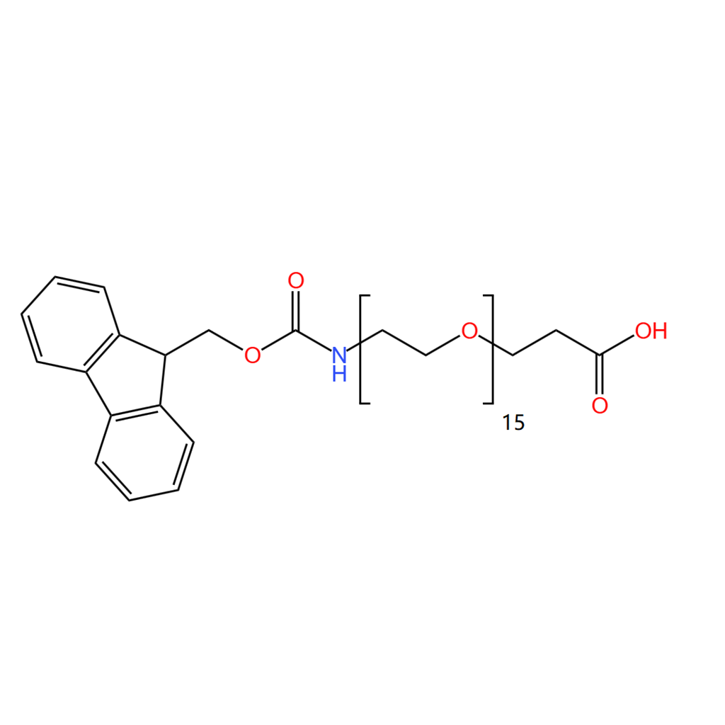 9-芴甲氧羰基-氨基-十五乙二醇-丙酸,Fmoc-NH-PEG15-CH2CH2COOH