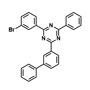 2-([1,1'-联苯]-3-基)-4-(3-溴苯基)-6-苯基-1,3,5-三嗪,2-([1,1'-biphenyl]-3-yl)-4-(3-bromophenyl)-6-phenyl-1,3,5-triazine
