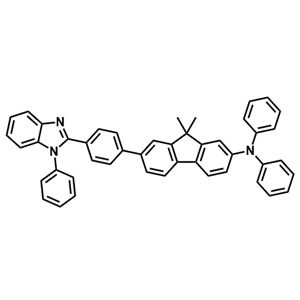9,9-二甲基-N,N-二苯基-7-[4-(1-苯基-1H-苯并[d]咪唑-2-基)苯基]-9H-芴-2-胺