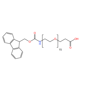 9-芴甲氧羰基-氨基-十五乙二醇-丙酸  98%