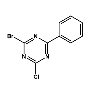 2-氯-4-溴-6苯基-1,3,5-三嗪,2-Chloro-4-bromo-6-phenyl-1,3,5-triazine