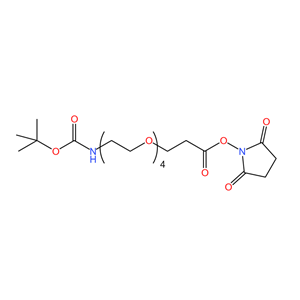 叔丁基-氨基-四乙二醇-丙酸琥珀酰亚胺酯,BocNH-PEG4-CH2CH2COONHS ester